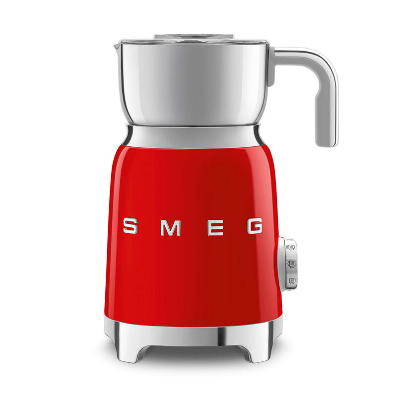 Espumador de leche Smeg MFF11RDEU – Inducción, 600 ml, 6 programas