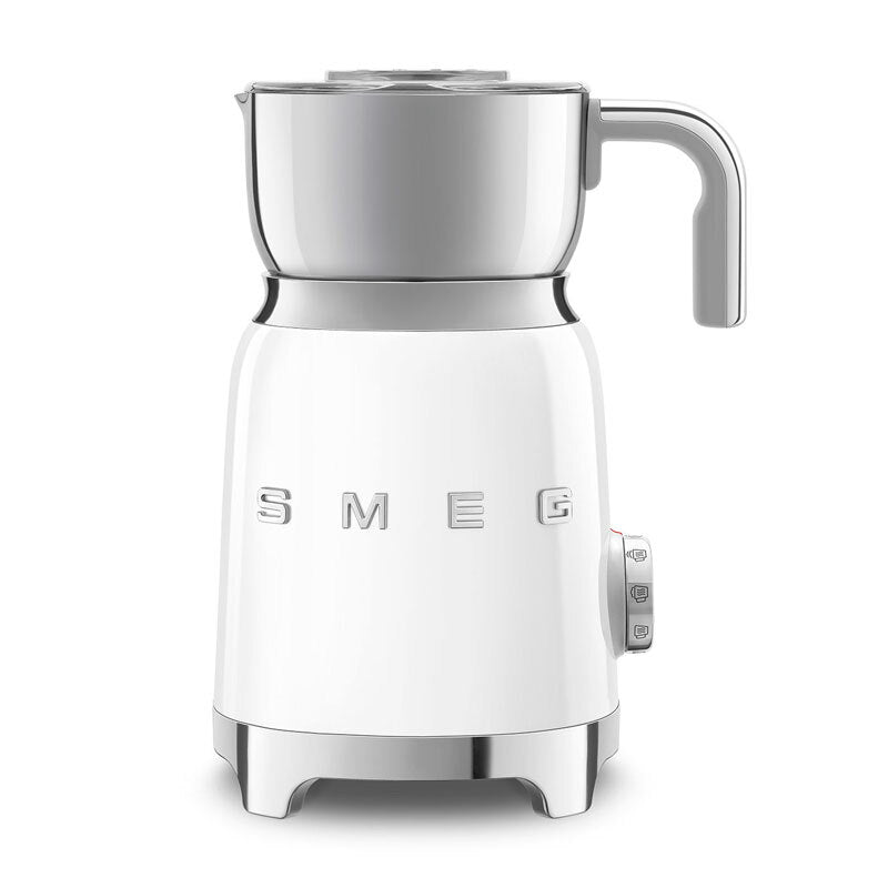Espumador de leche Smeg MFF11WHEU – Inducción, 6 programas, Jarra inox