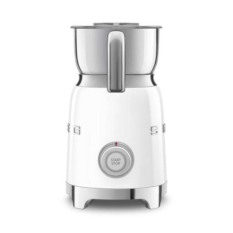 Espumador de leche Smeg MFF11WHEU – Inducción, 6 programas, Jarra inox