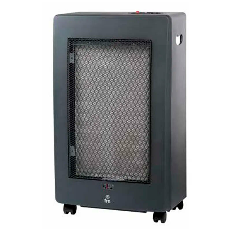 Estufa de gas FM Calefacción GCA-25 – Panel catalítico italiano, 3 potencias, Doble seguridad