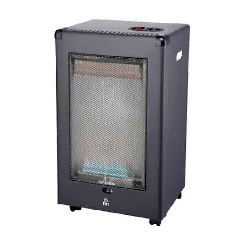 Estufa de gas FM Calefacción GL38 – Llama azul, 3 niveles 3800 W, Doble seguridad