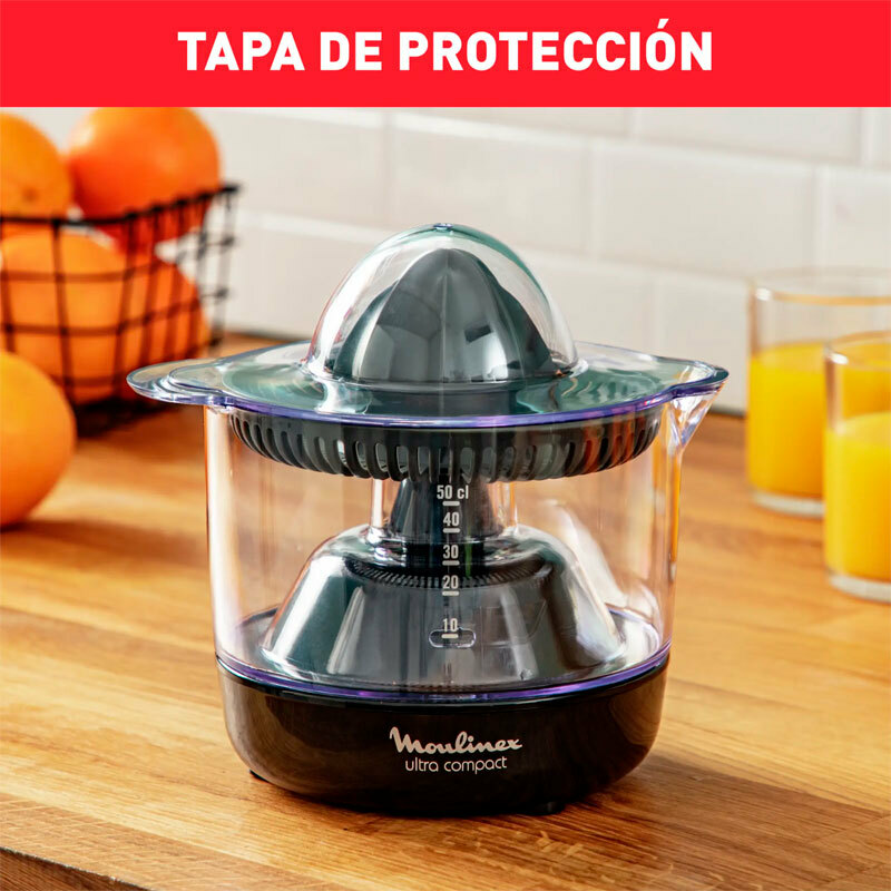 Exprimidor eléctrico Moulinex Ultracompact PC120870 – 25 W, 0,45 L, apto lavavajillas