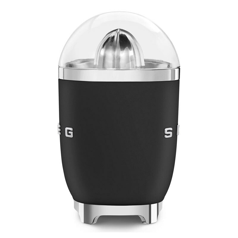 Exprimidor eléctrico Smeg CJF01BLMEU – Negro mate, 70 W, apto lavavajillas