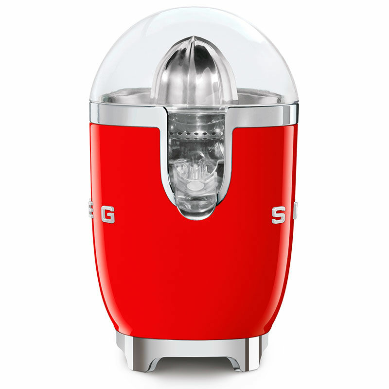 Exprimidor eléctrico Smeg CJF01RDEU – 70 W, Antigoteo, Diseño retro