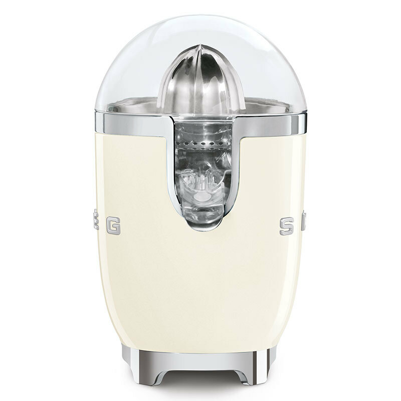 Exprimidor eléctrico Smeg CJF11CREU – Diseño 50's, Crema, Antigoteo