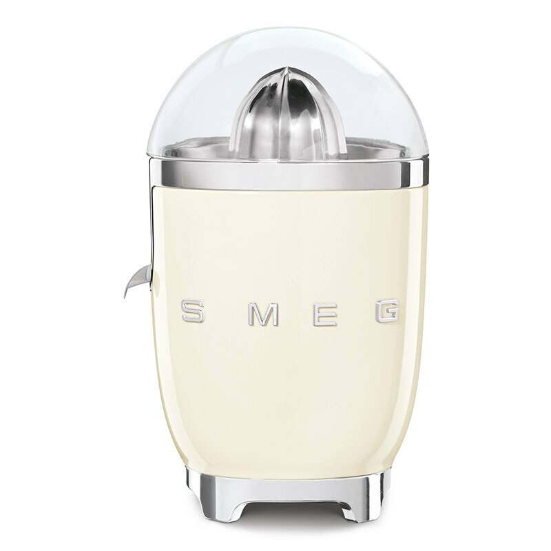 Exprimidor eléctrico Smeg CJF11CREU – Diseño 50's, Crema, Antigoteo
