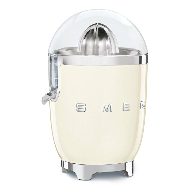 Exprimidor eléctrico Smeg CJF11CREU – Diseño 50's, Crema, Antigoteo