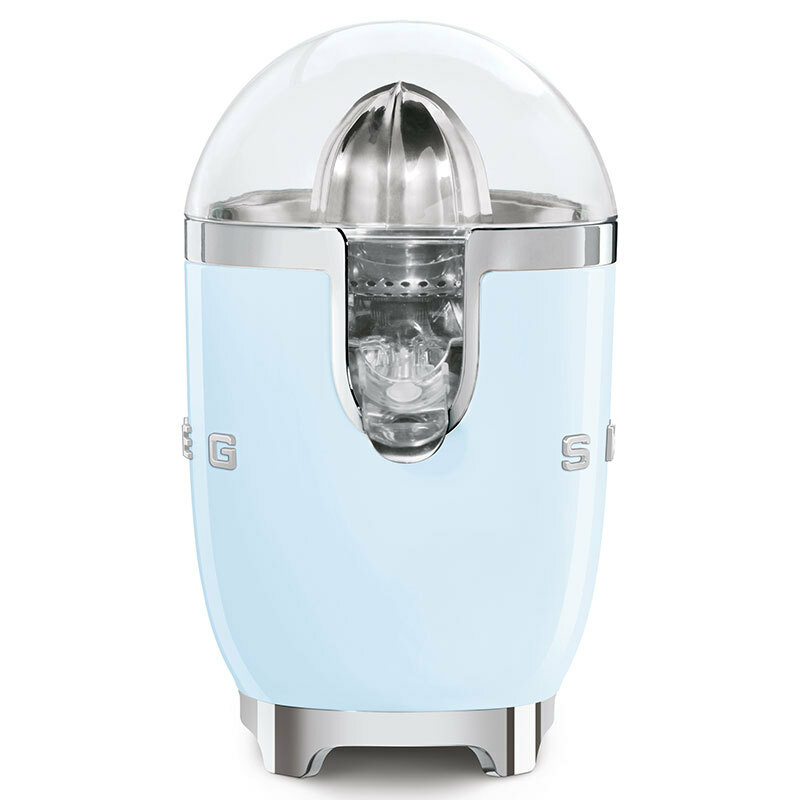 Exprimidor eléctrico Smeg CJF11PBEU – 70 W, Antigoteo, Azul pastel