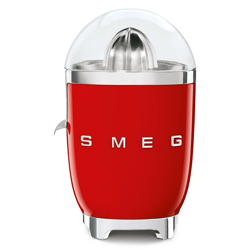 Exprimidor eléctrico Smeg CJF11RDEU – 70 W, Rojo brillante, Antigoteo