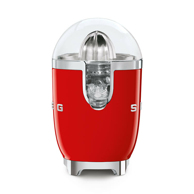Exprimidor eléctrico Smeg CJF11RDEU – 70 W, Rojo brillante, Antigoteo