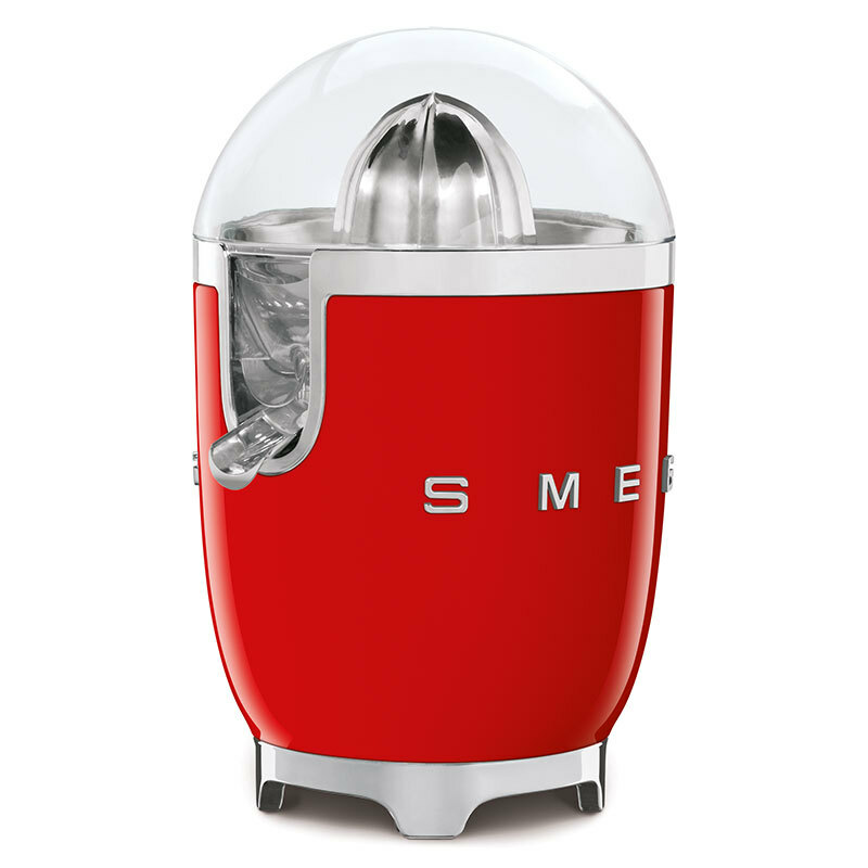 Exprimidor eléctrico Smeg CJF11RDEU – 70 W, Rojo brillante, Antigoteo