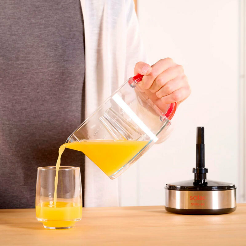 Exprimidor eléctrico Solac EX6153 Stillo 40 – 0,7 L, Regulador de pulpa, Apto lavavajillas