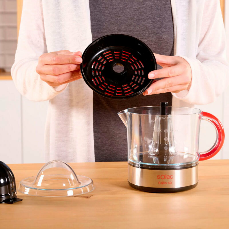 Exprimidor eléctrico Solac EX6153 Stillo 40 – 0,7 L, Regulador de pulpa, Apto lavavajillas