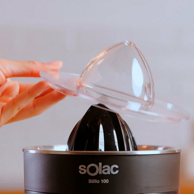 Exprimidor eléctrico Solac EX6170 – 100 W, Acero inoxidable, Antigoteo