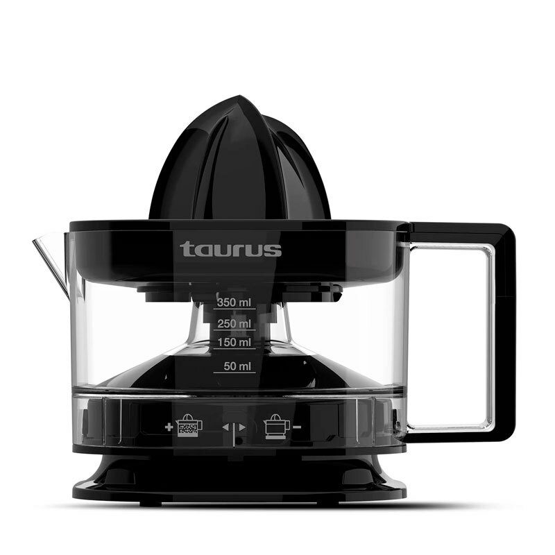Exprimidor eléctrico Taurus TC-350 Nero – 0,35 L, 25 W, Regulador de pulpa