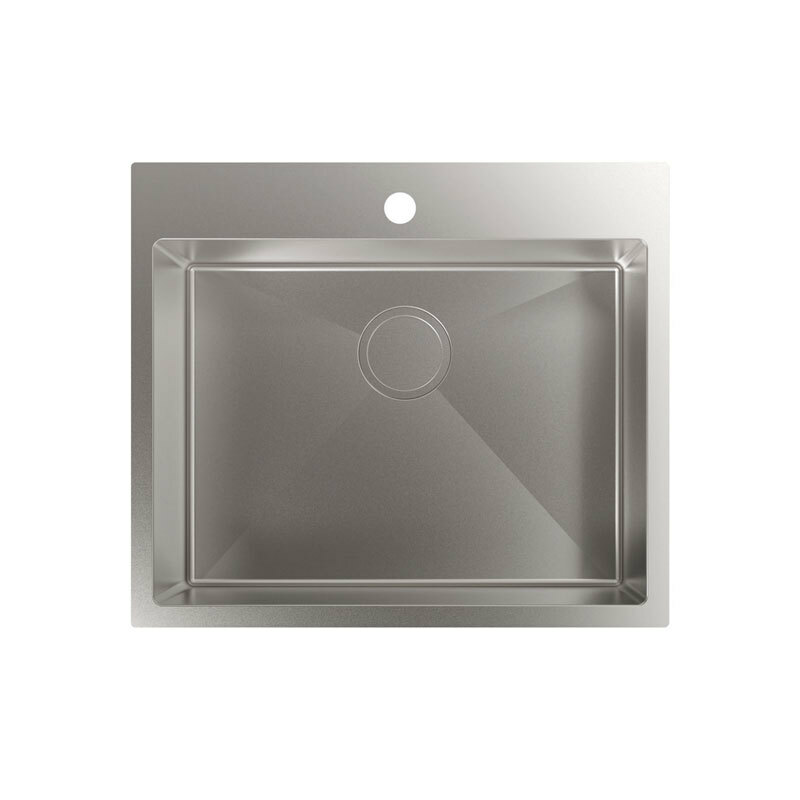 Fregadero sobre encimera CATA CBS-1 54-40 R10 – Acero inoxidable 1,2 mm, cubeta 20 cm, sin escurridor