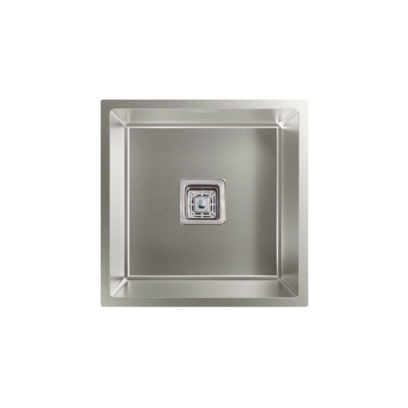 Fregadero bajo encimera Cata CB 40-40 P R10 – Acero inoxidable, 1 cubeta, Profundidad 25 cm