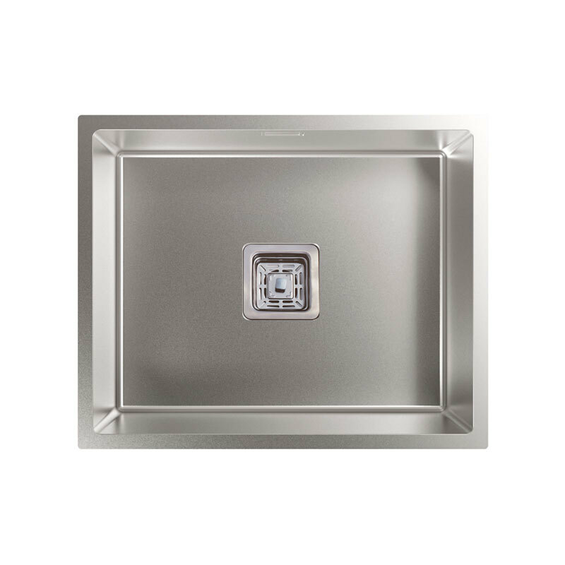 Fregadero bajo encimera CATA CB 50-40 R10 – Acero inoxidable AISI 304, Profundidad 20 cm, Rebosadero integrado