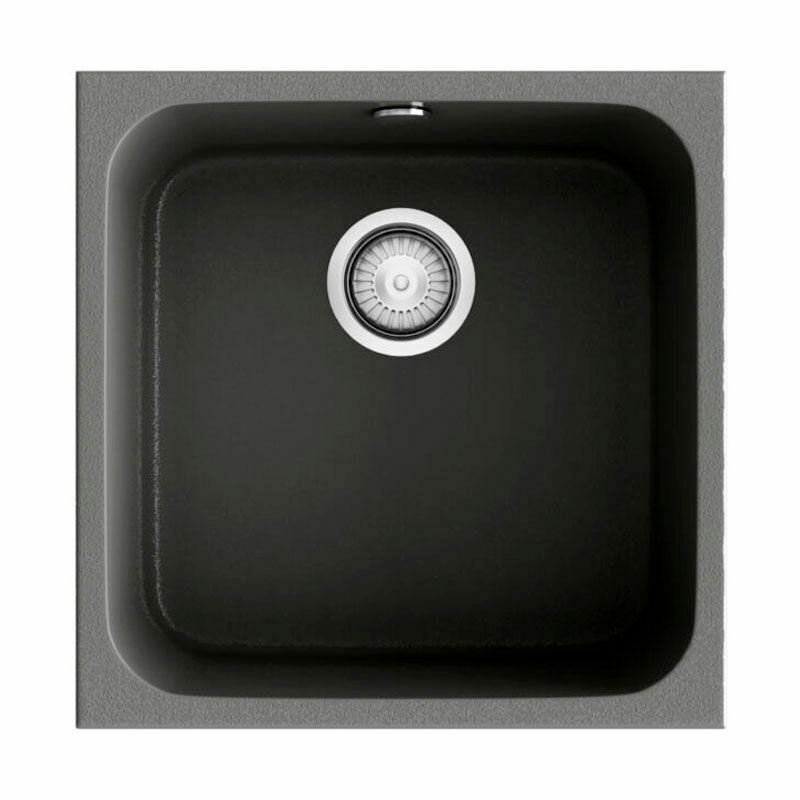 Fregadero Poalgi Essenzial 40 – Granito Hekla, Sobre encimera, 40x40 cm