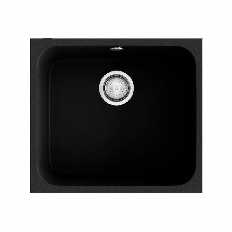 Fregadero 1 seno Poalgi Gandia 50 – Bajo encimera, Granito mate, Cubeta 20 cm