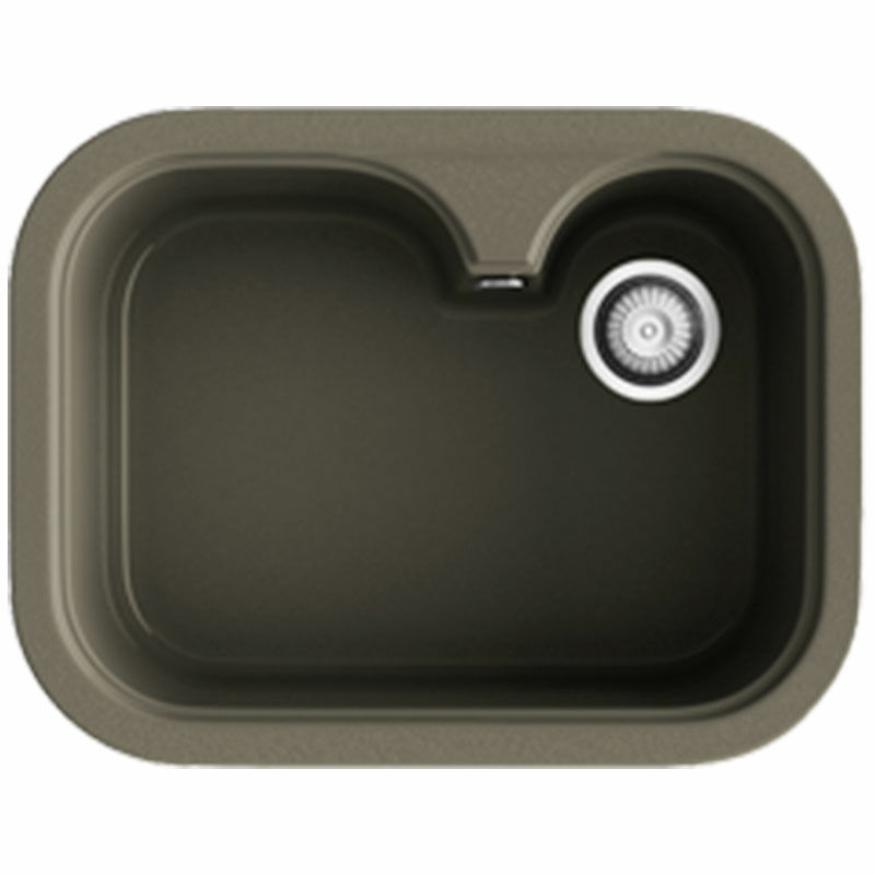 Fregadero 1 seno Poalgi Rubí 105 – Roc Stone® Tundra, Sobre encimera, Antibacteriano