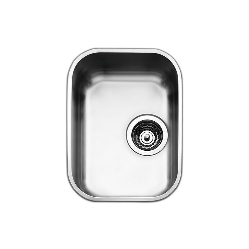 Fregadero bajo encimera Smeg UM30 – Inox cepillado, 1 cubeta 300×400×180 mm, 0,6 mm espesor