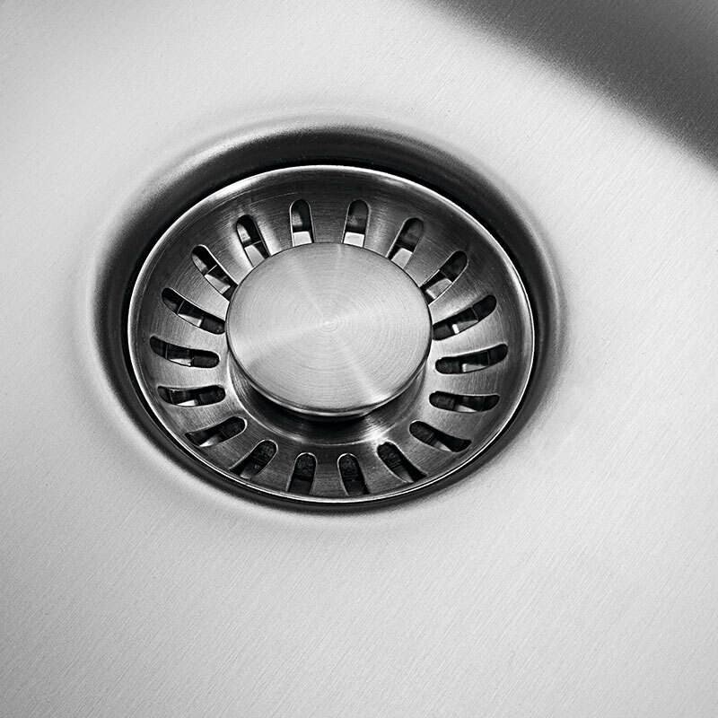 Fregadero Smeg VR12S3434 – Doble cubeta, AISI 304 cepillado, Filotop/encastrado 74 cm