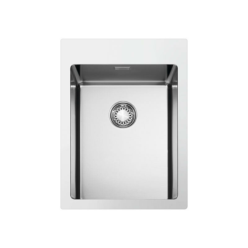 Fregadero Smeg VR12S34 – Enrasado/encastrado, Inox AISI 304 cepillado, 20 cm profundidad