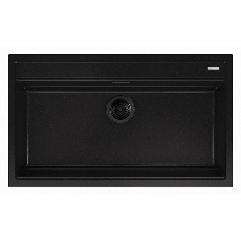 Fregadero Smeg VSGX860MN – Enrasado, Granito negro mate, 1 cubeta profunda