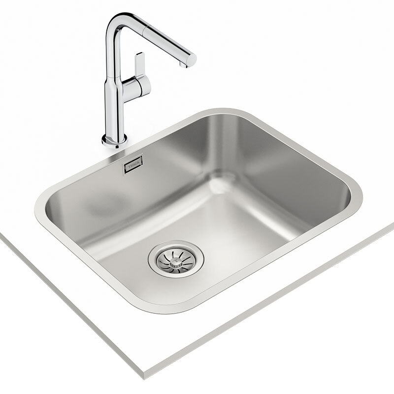 Fregadero Teka BET 50.40 Plus – Inox 18/10, Enrasado/encastrado, Cubeta 20 cm