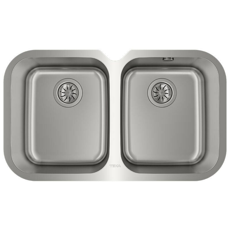 Fregadero bajo encimera Teka BE 2C 765 – Acero inoxidable, Doble cubeta, Profundidad 20 cm
