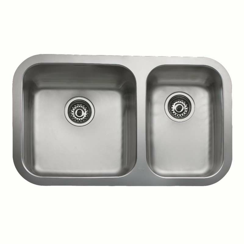 Fregadero bajo encimera Teka BE 2C 785 – Acero inoxidable 18/10, 2 cubetas (25/18 cm), 78,5 cm