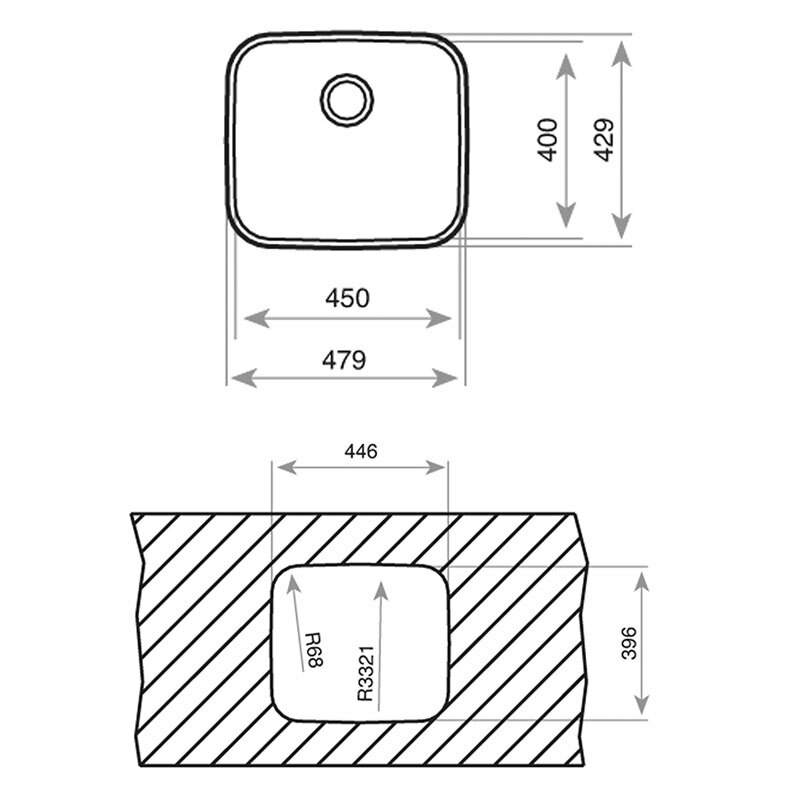 Fregadero bajo encimera Teka BE 45.40 – Acero inoxidable 18/10, cubeta 20 cm, insonorizado