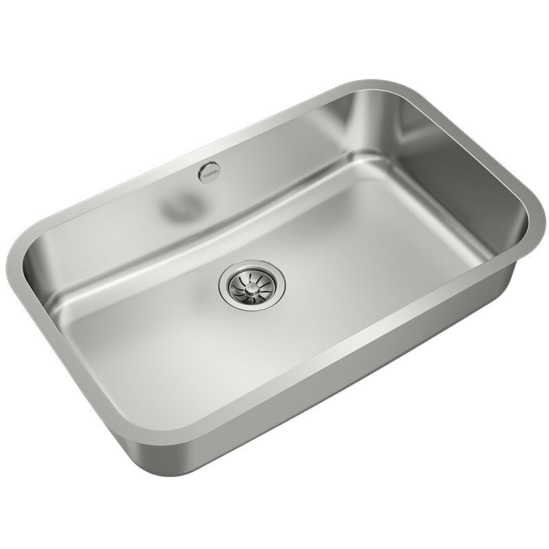 Fregadero bajo encimera Teka BE 74.43-20 1C – Cubeta XXL, Profundidad 20 cm, Acero inoxidable pulido