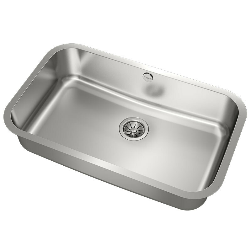 Fregadero bajo encimera Teka BE 74.43-20 1C – Cubeta XXL, Profundidad 20 cm, Acero inoxidable pulido