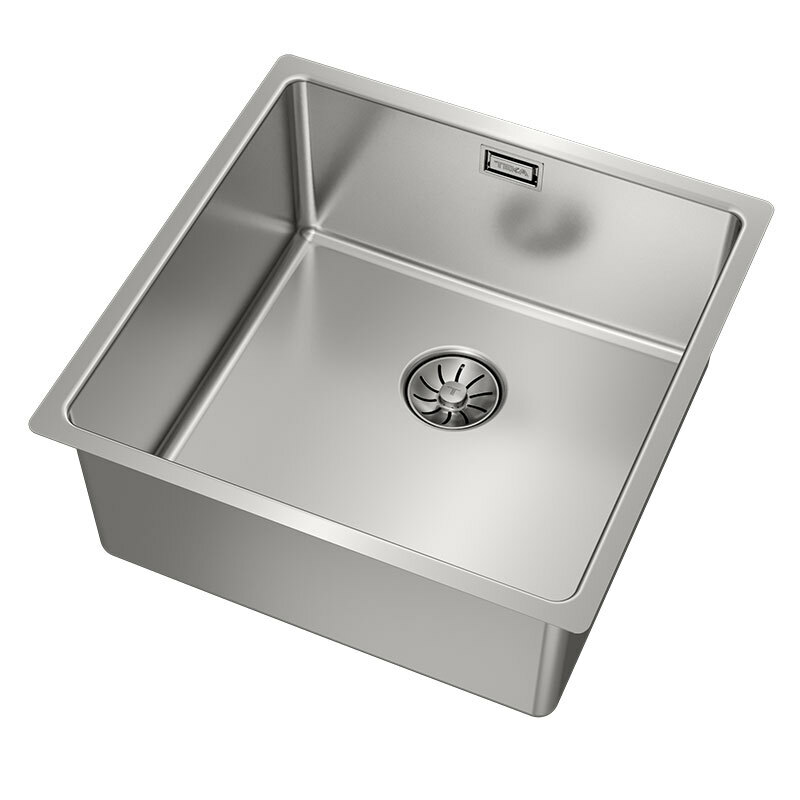 Fregadero 1 cubeta Teka BE LINEA RS15 40.40 PureClean – Bajo encimera, Acero inox 18/10, Cubeta 200 mm