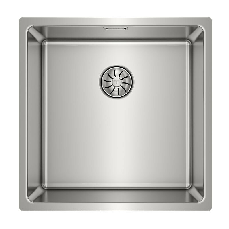 Fregadero 1 cubeta Teka BE LINEA RS15 40.40 PureClean – Bajo encimera, Acero inox 18/10, Cubeta 200 mm
