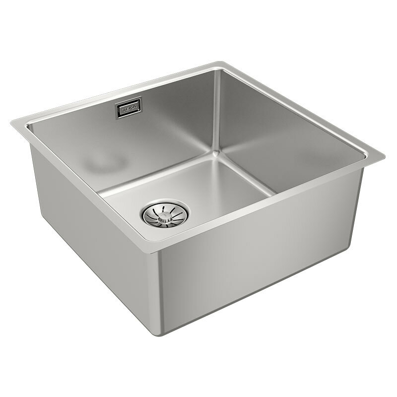 Fregadero 1 cubeta Teka BE LINEA RS15 40.40 PureClean – Bajo encimera, Acero inox 18/10, Cubeta 200 mm
