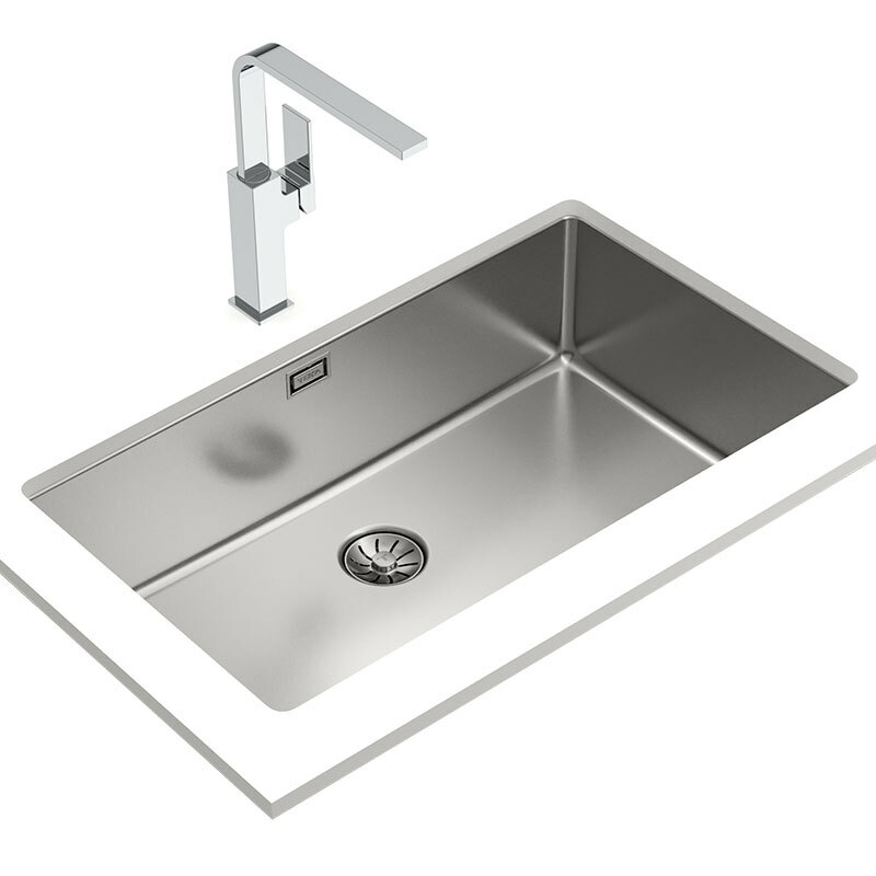 Fregadero bajo encimera Teka BE LINEA RS15 71.40 PureClean – 1 cubeta, Inox PureClean, 75 cm ancho