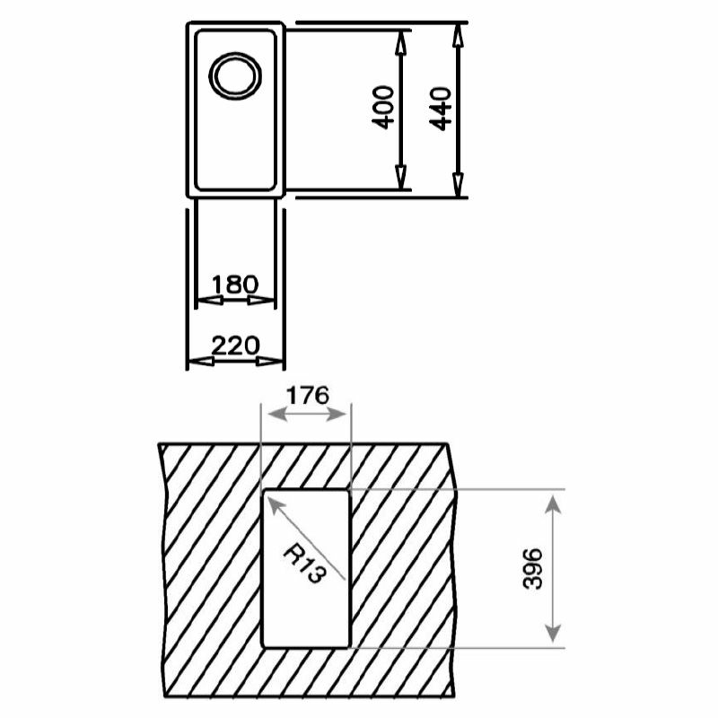 Fregadero bajo encimera Teka Be Linea RS15 18.40 – Inox, Cubeta profunda 14 cm, SilentSmart