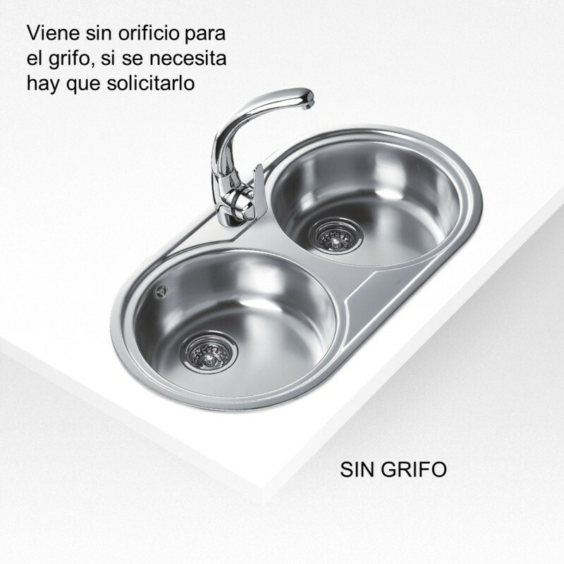 Fregadero encastrado Teka Duetta 2C – 2 cubetas, Inox 18/10, mueble 90 cm