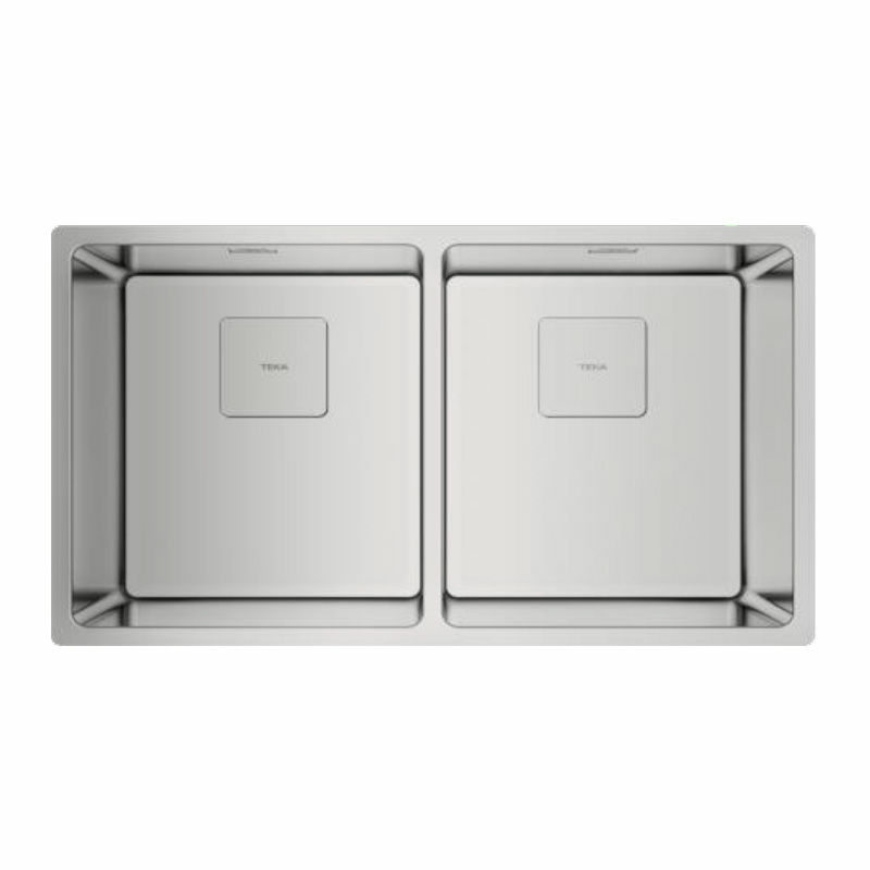 Fregadero Teka RS15 2C 740 – 2 cubetas, Acero inoxidable 18/10, Enrasado/encastrado