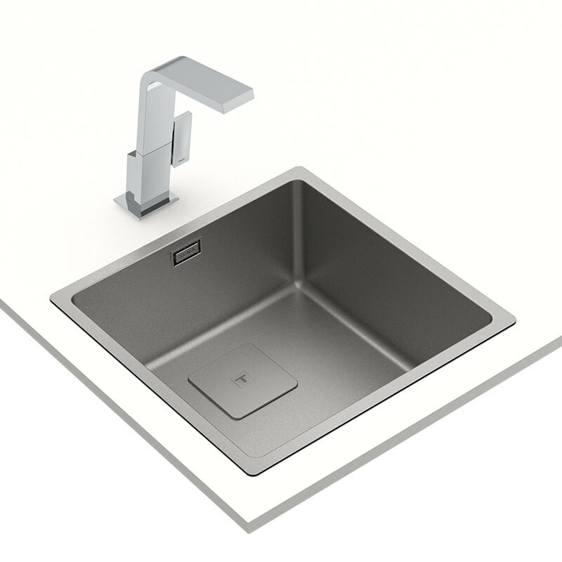 Fregadero Teka FlexLinea RS15 40.40 Fortinox – 1 cubeta, Acero inoxidable satinado, Enrasado/encastrado