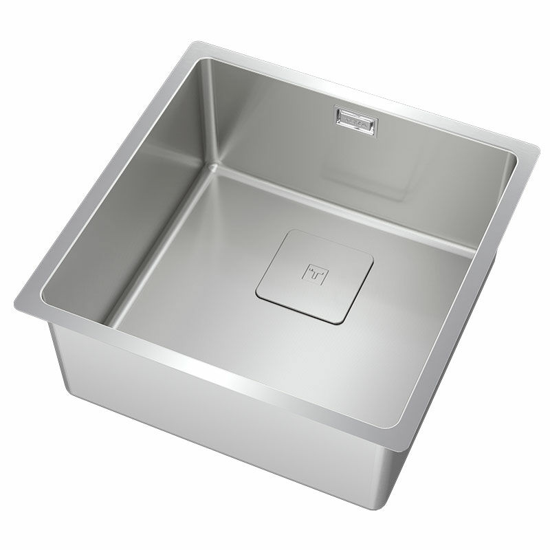 Fregadero 1 cubeta Teka FlexLinea RS15 40.40 M-XT 1C PureClean – Acero inox SoftTexture, Profundidad 20 cm, Instalación enrasado/encastrado