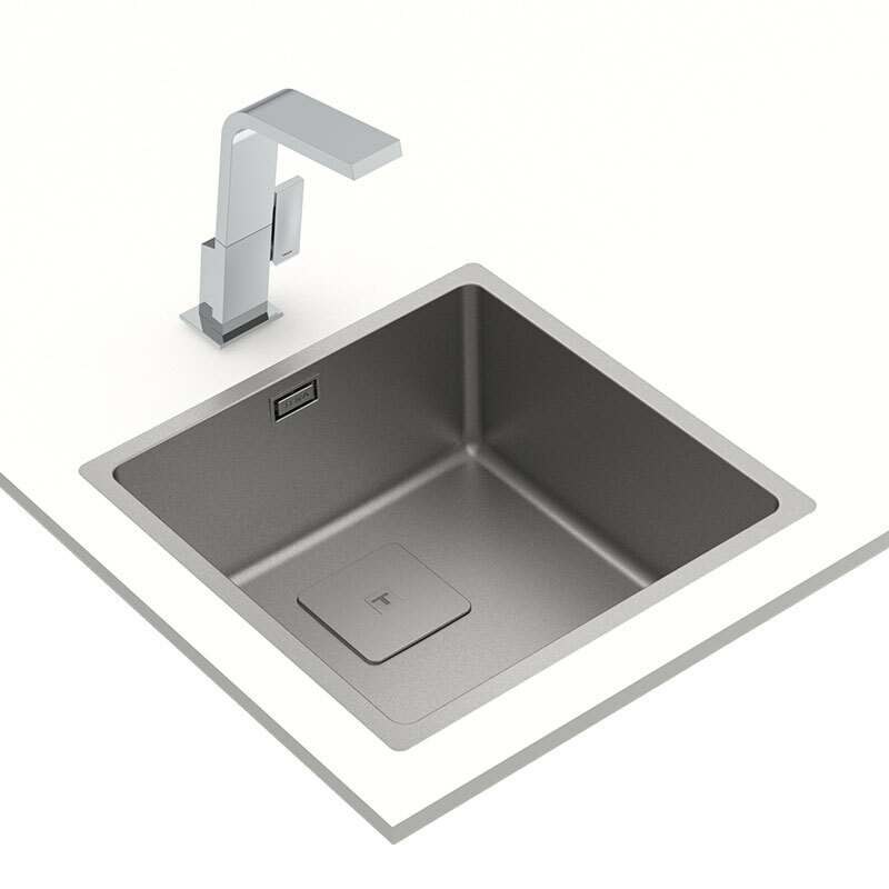 Fregadero Teka FlexLinea RS15 40.40 Fortinox – 1 cubeta, Acero inoxidable satinado, Enrasado/encastrado