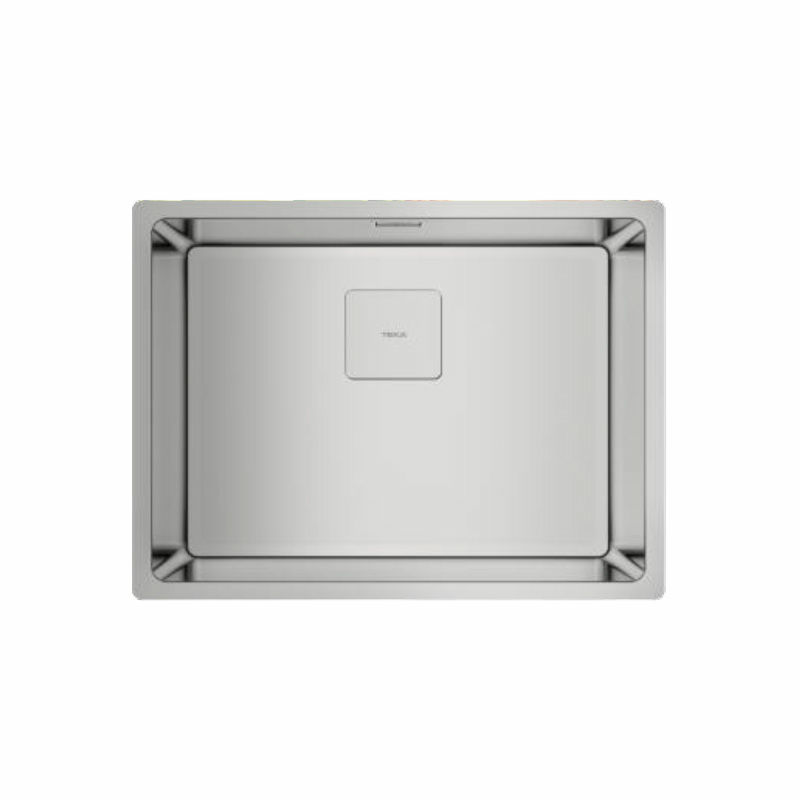 Fregadero 1 cubeta Teka FlexLinea RS15 50.40 – Inox satinado, Cubeta 20 cm, SilentSmart