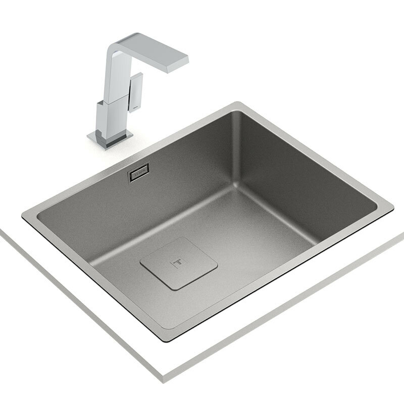 Fregadero Teka FlexLinea RS15 50.40 – Acero Inox 18/10 Fortinox, Cubeta 20 cm, SilentSmart