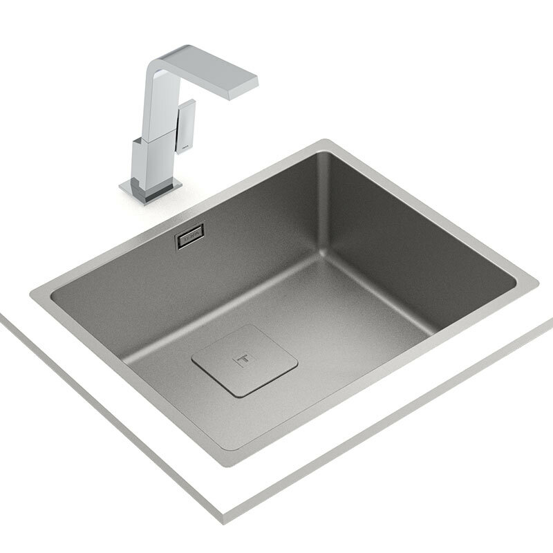 Fregadero Teka FlexLinea RS15 50.40 – Acero Inox 18/10 Fortinox, Cubeta 20 cm, SilentSmart