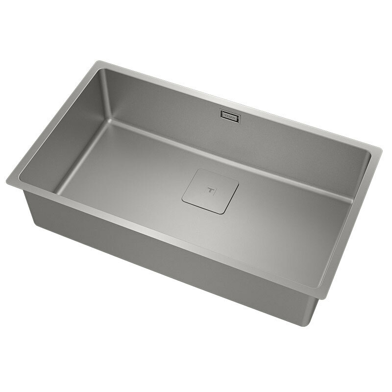 Fregadero 1 cubeta Teka FlexLinea RS15 71.40 – Acero 18/10 Fortinox, Cubeta 20 cm, SilentSmart