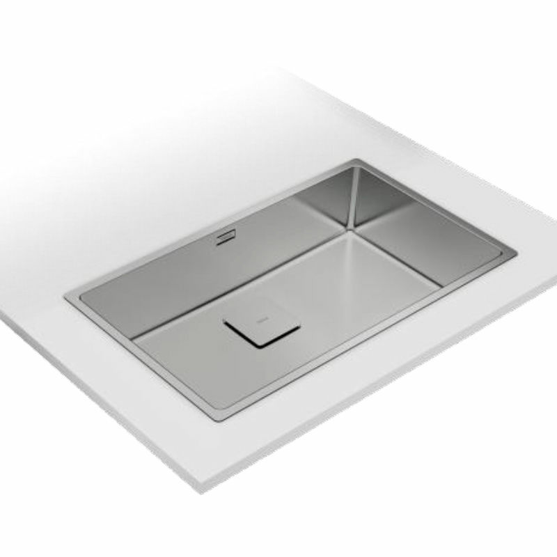 Fregadero 1 cubeta Teka FlexLinea RS15 71.40 – Acero inox satinado, Prof. 20 cm, Instalación triple